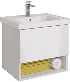 Dreja Тумба под раковину Perfecto 60 подвесная белая – фотография-1